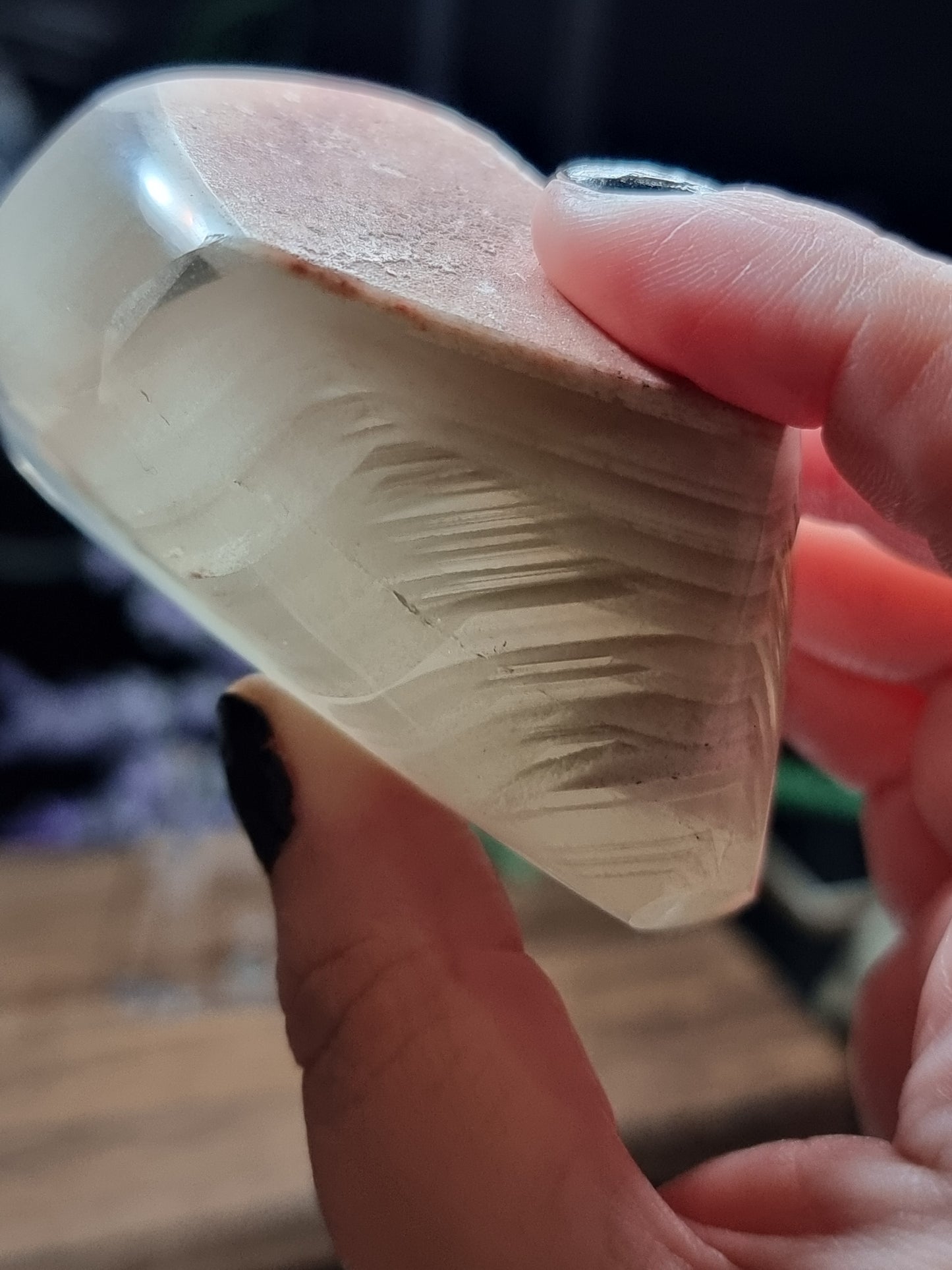 A grade phantom garden quartz freeform