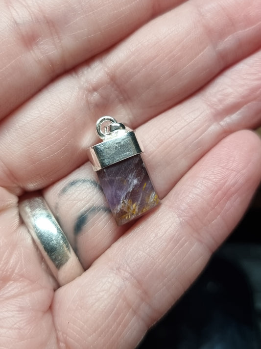 Cacoxenite pendant - S925