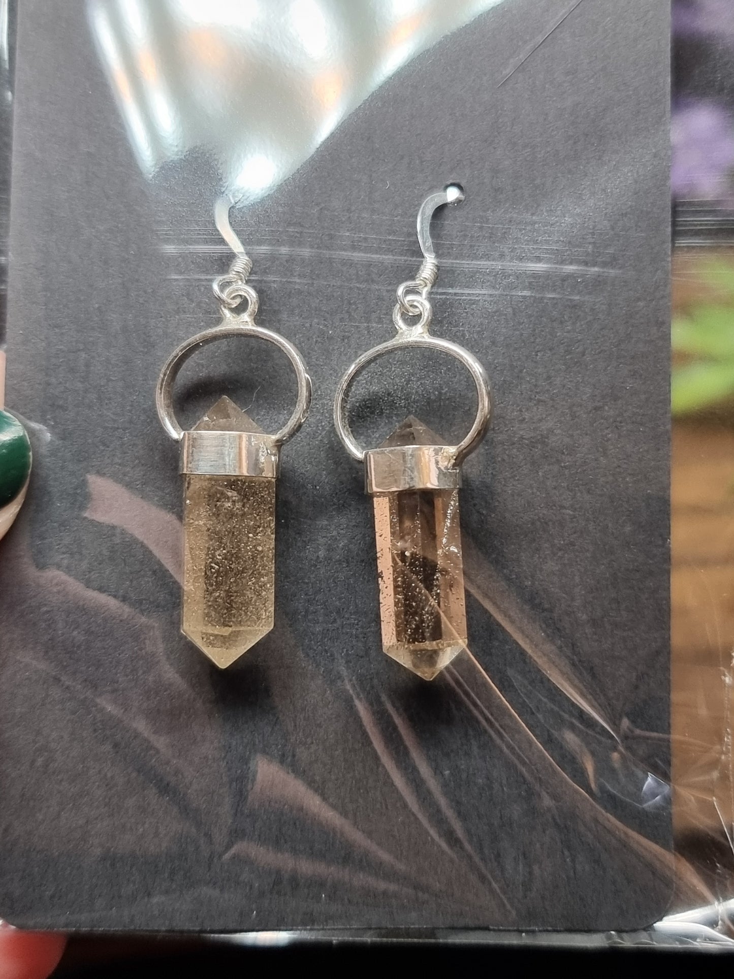 Smokey quartz earrings - S925