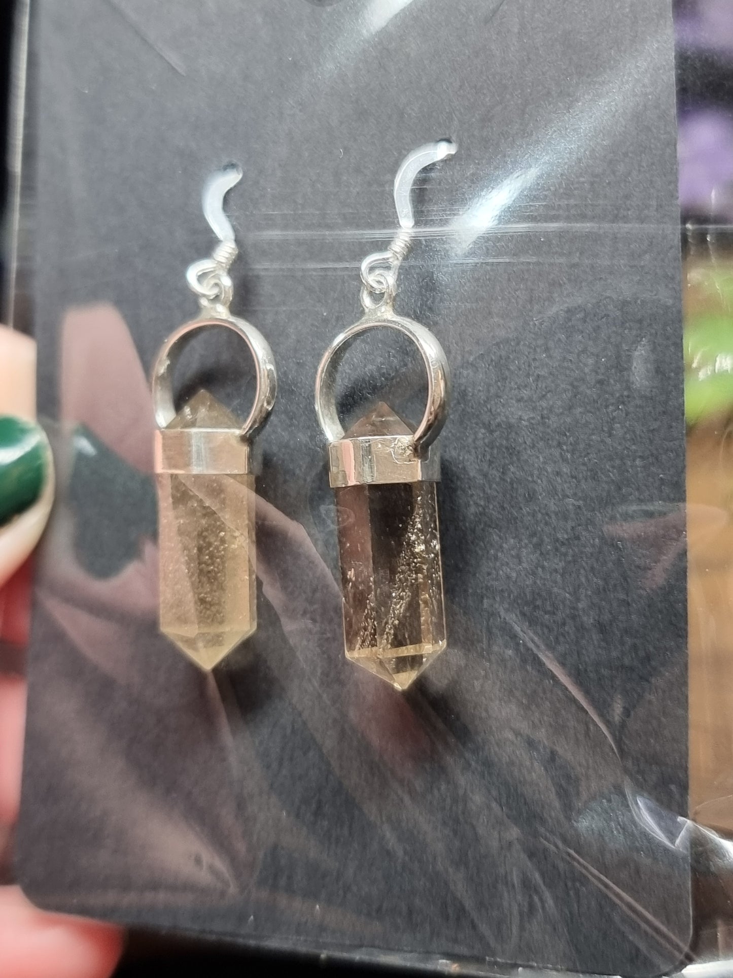 Smokey quartz earrings - S925