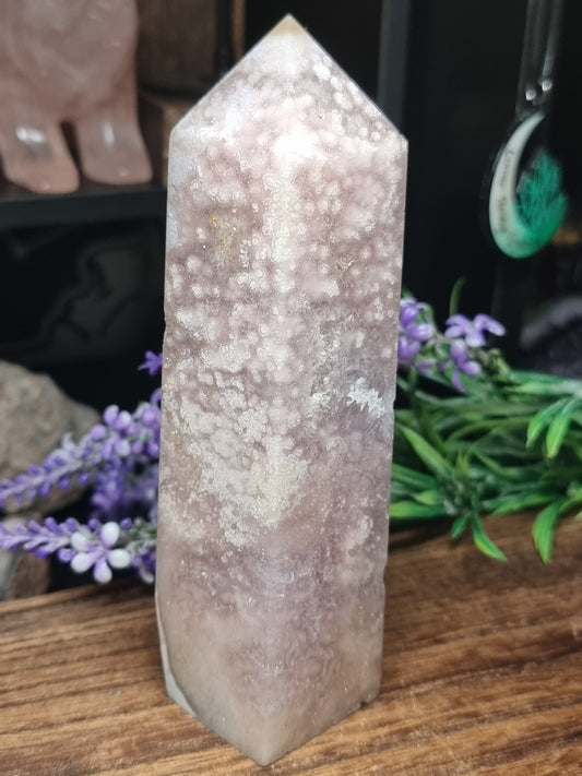 Pink amethyst tower H