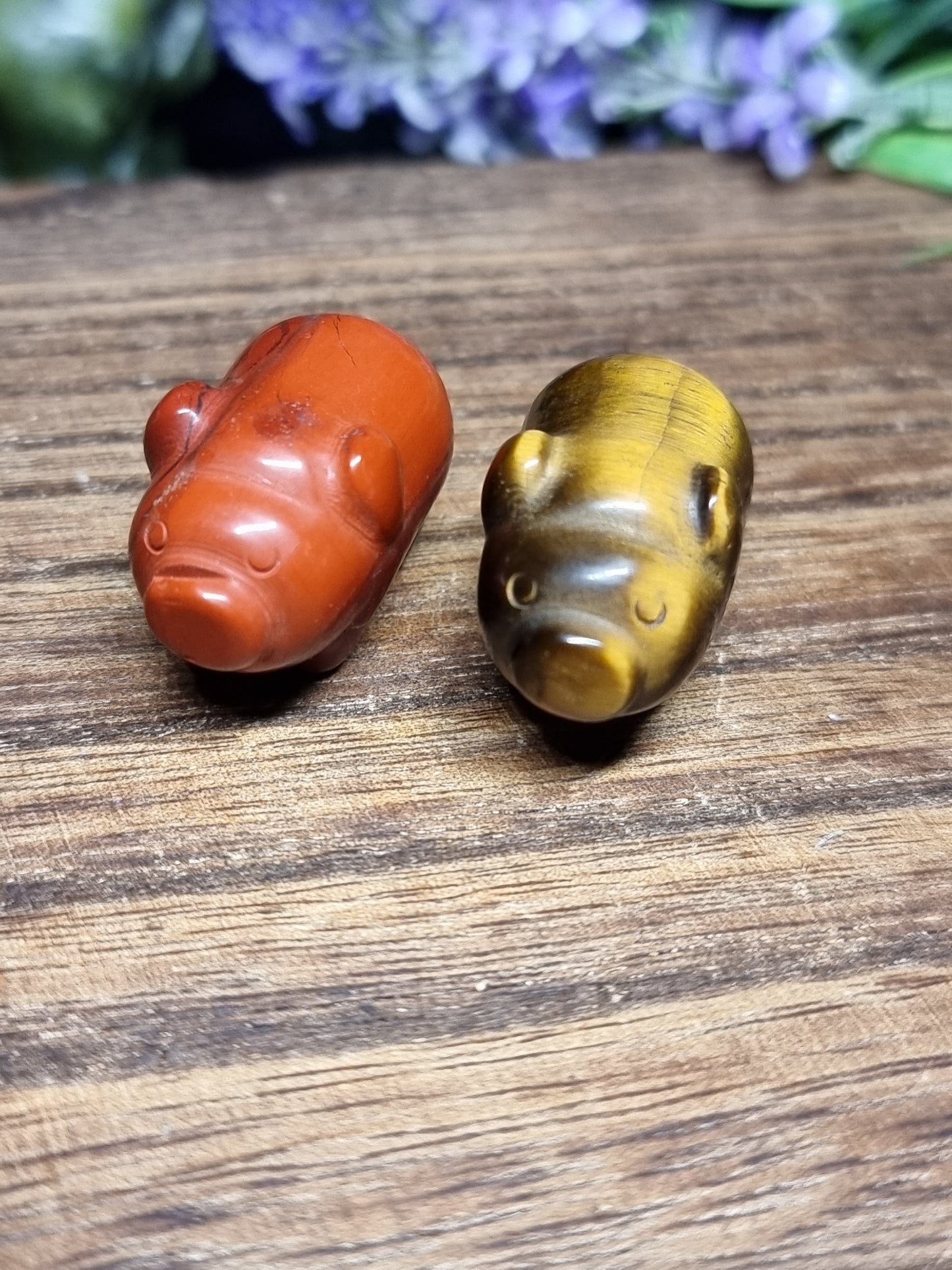 Pig carvings