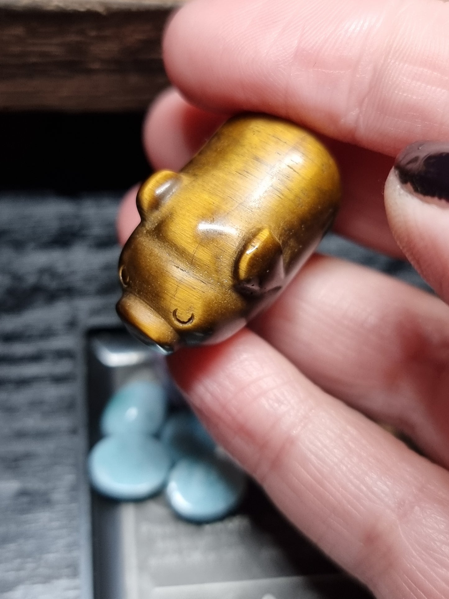 Pig carvings