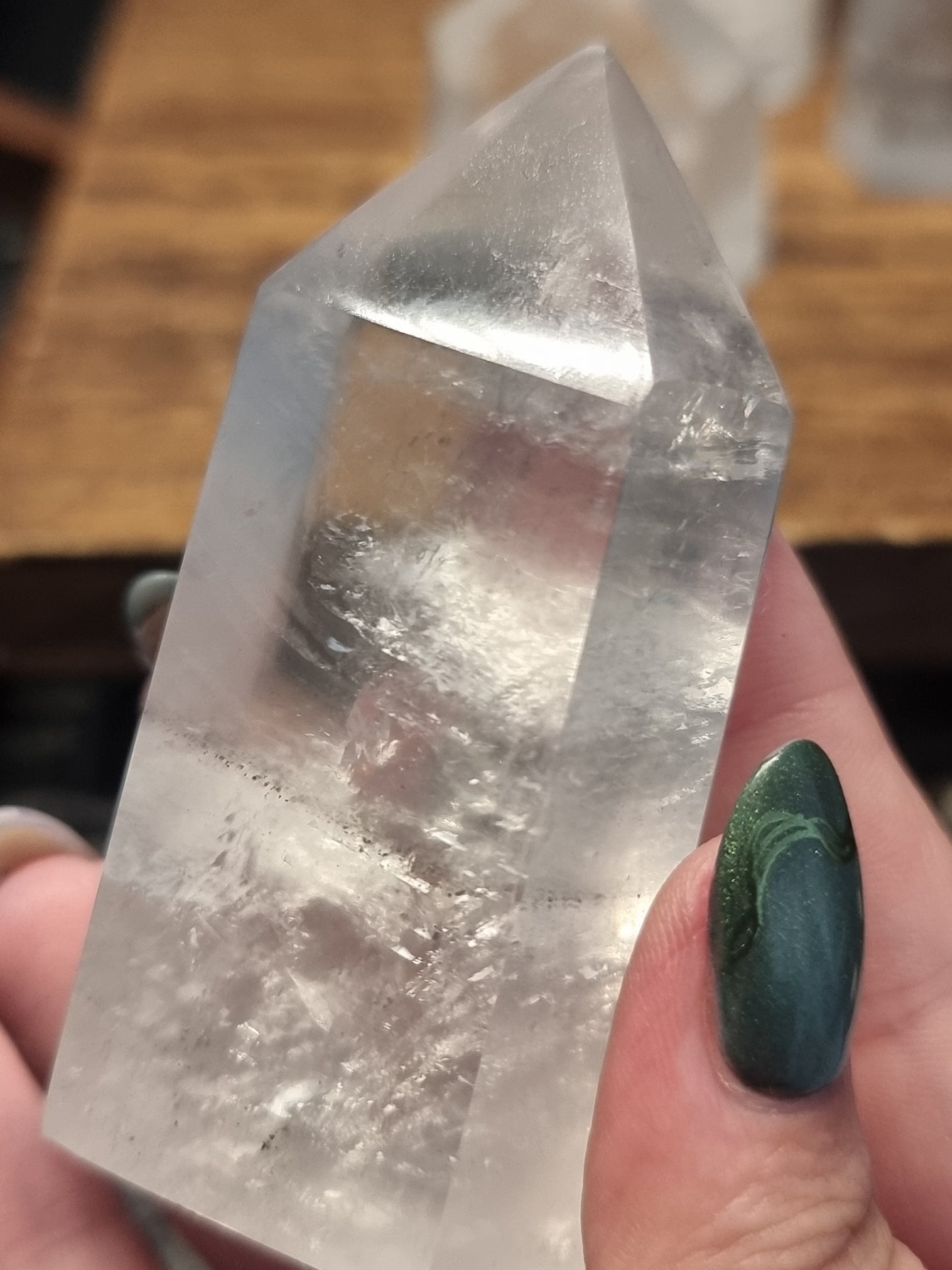 Optical calcite towers