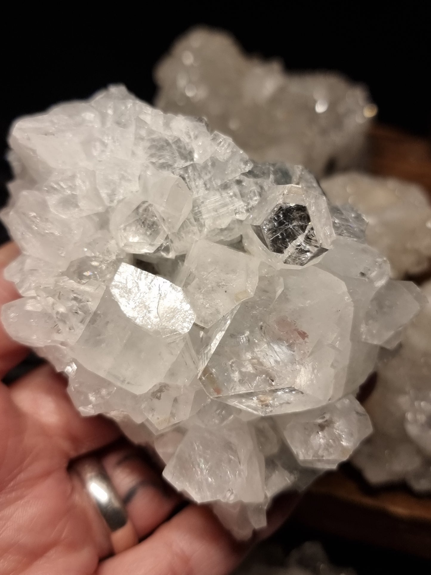 Apophyllite clusters