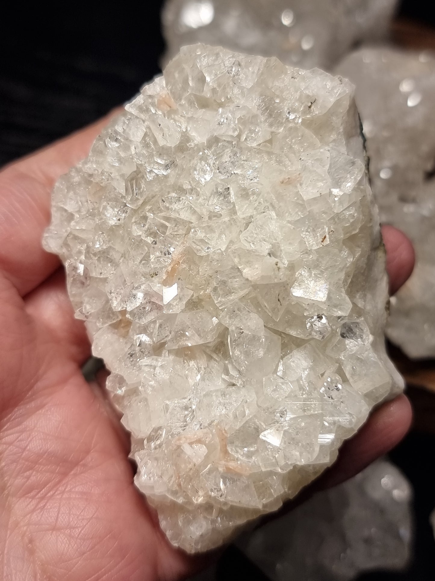 Apophyllite clusters