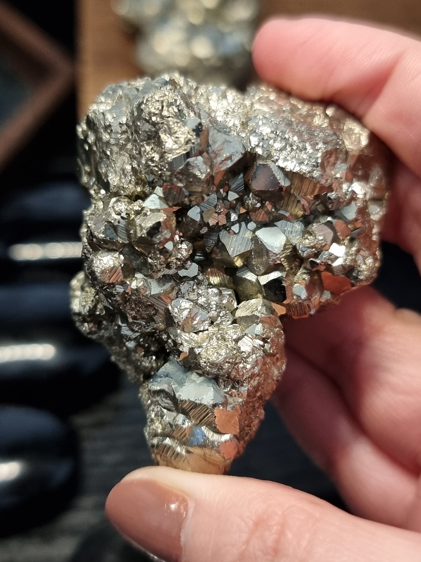 Peruvian pyrite clusters