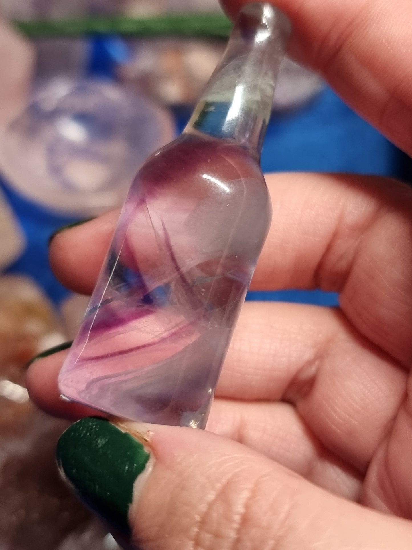 Fluorite bottle carvings