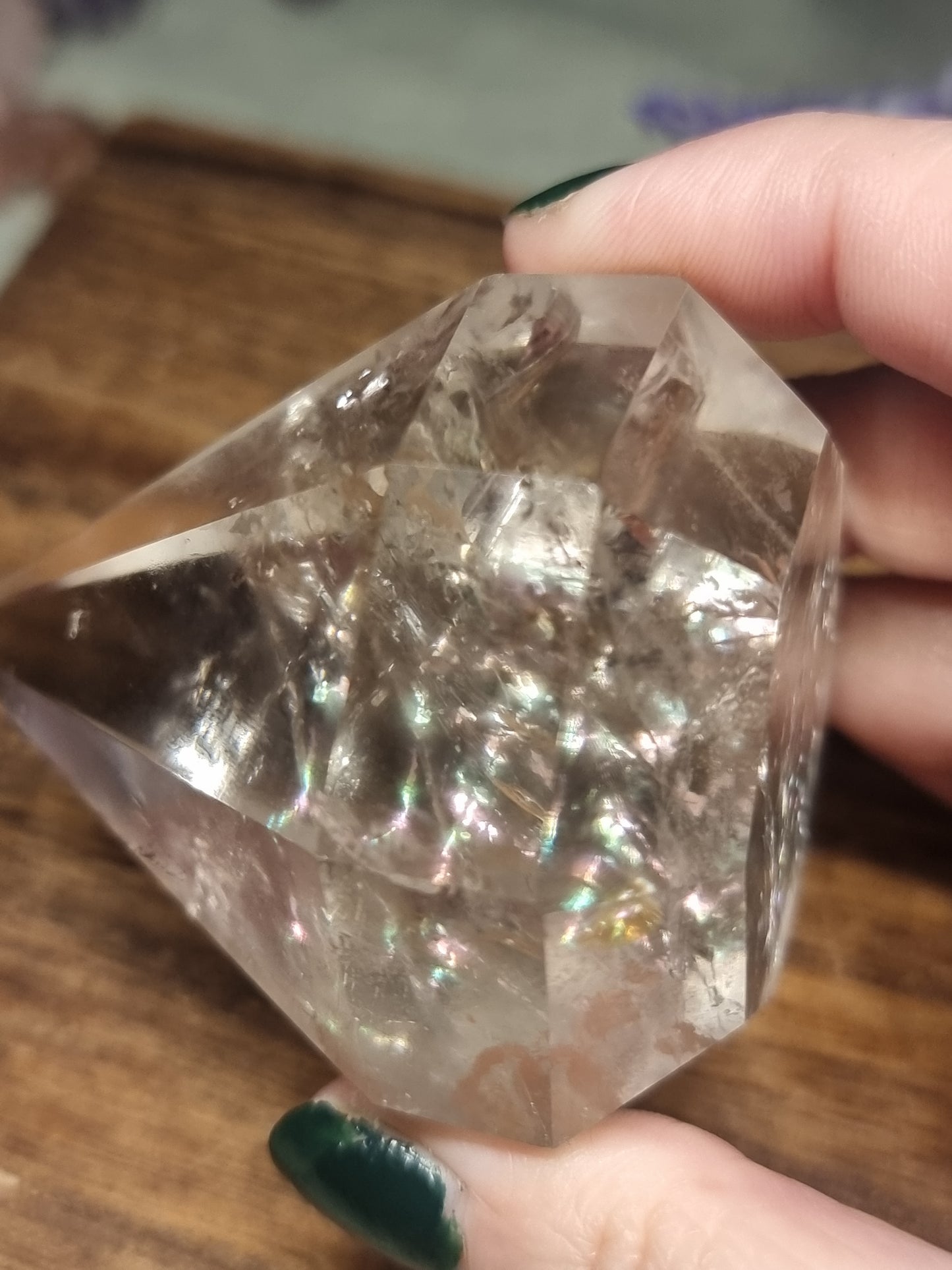 Clear quartz diamond