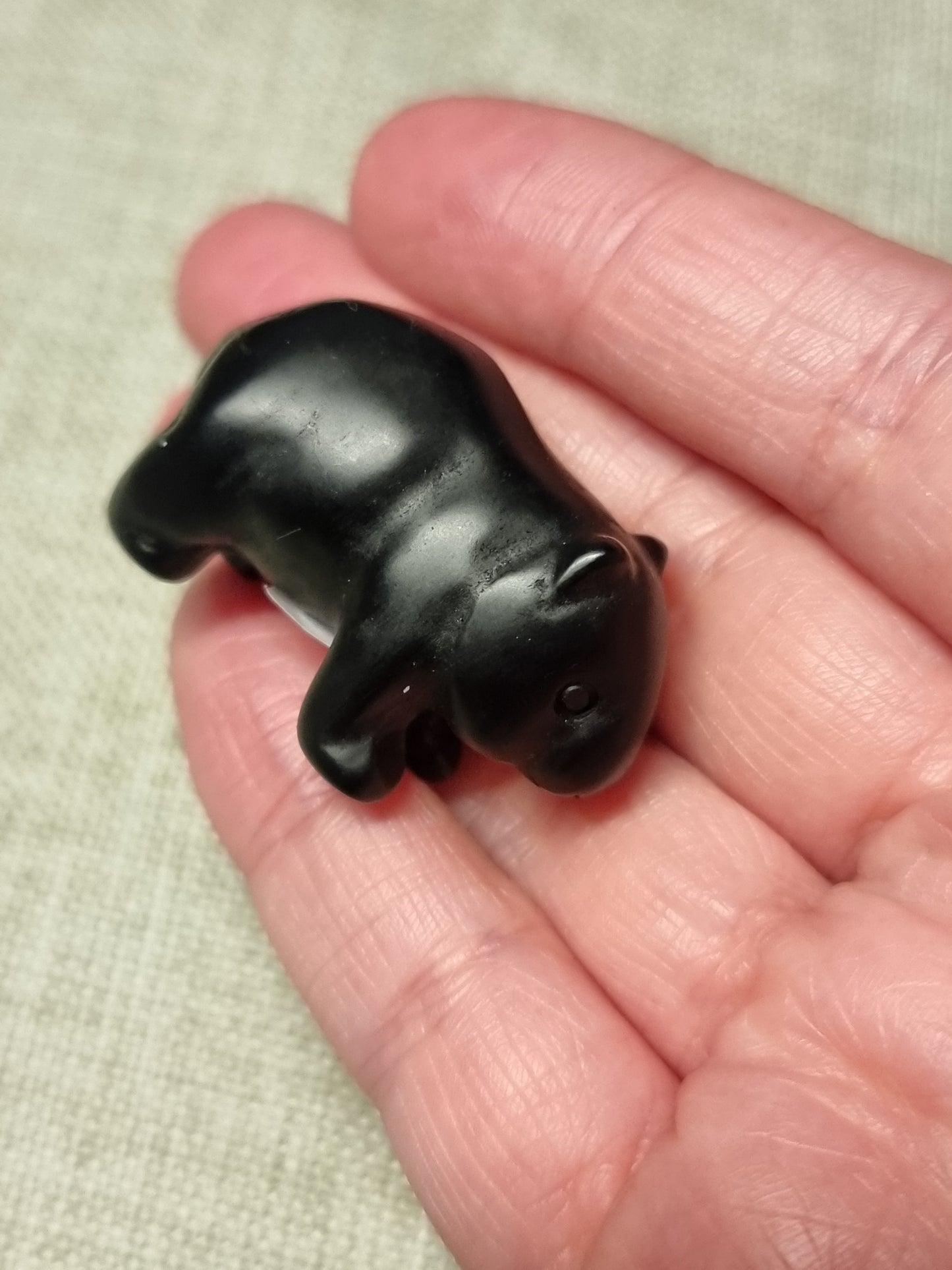 Wombat carving