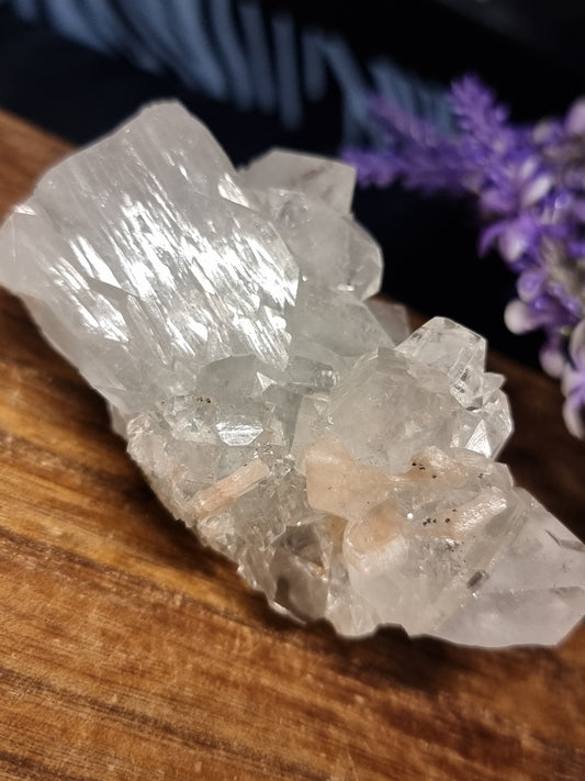 Apophyllite with peach stilbite