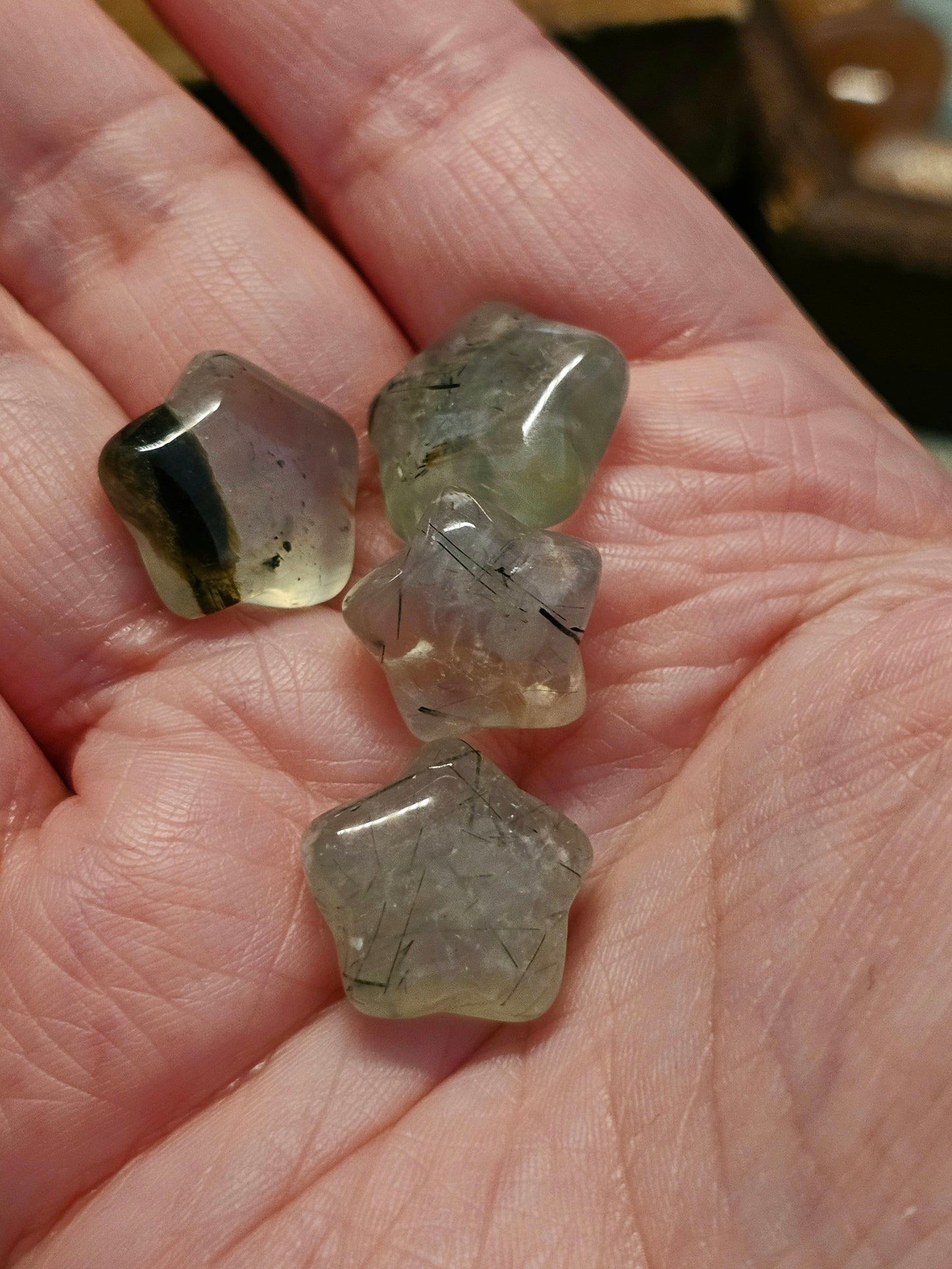 Mini prehnite with epidote stars