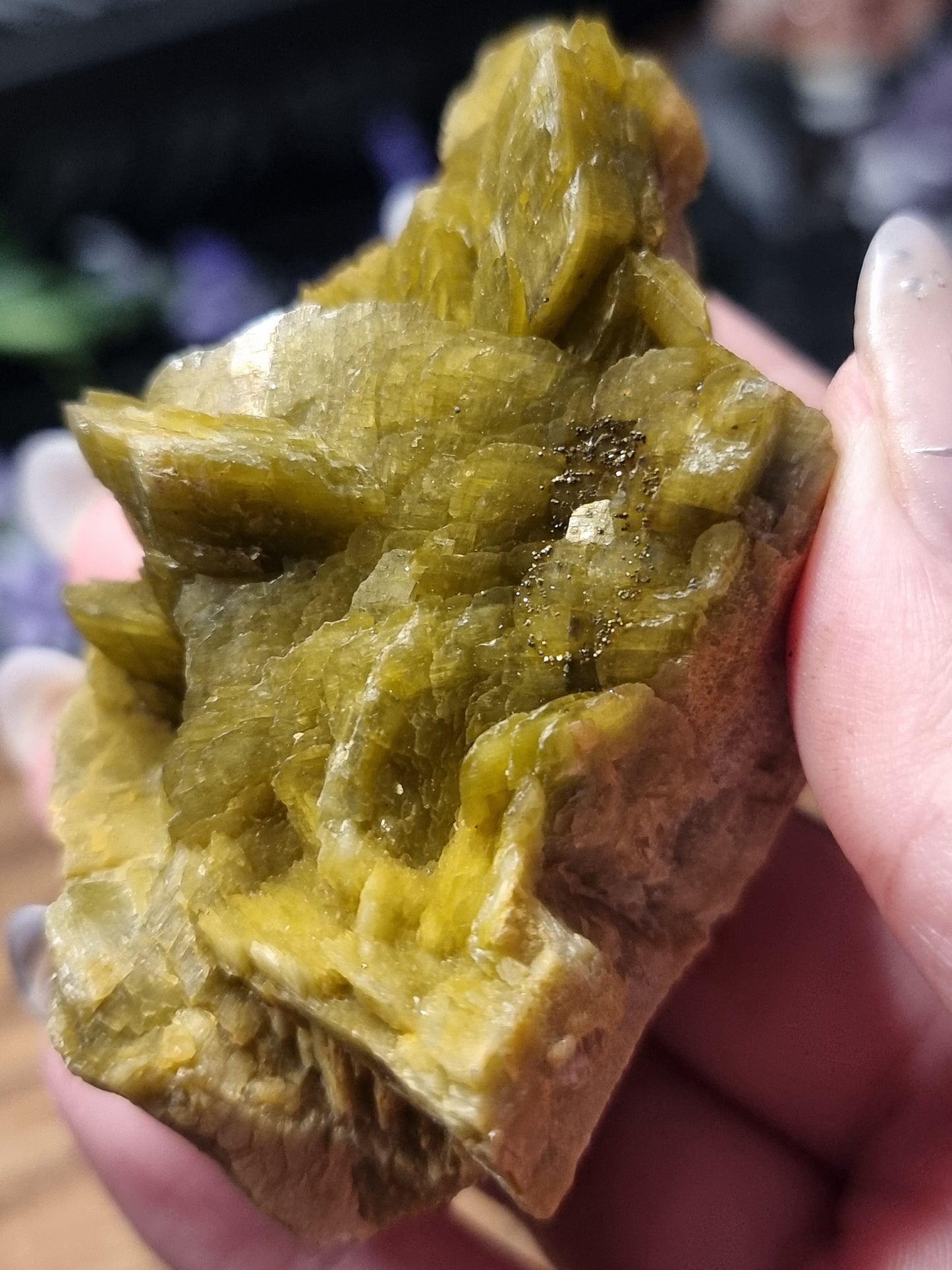 Siderite with microline pyrite