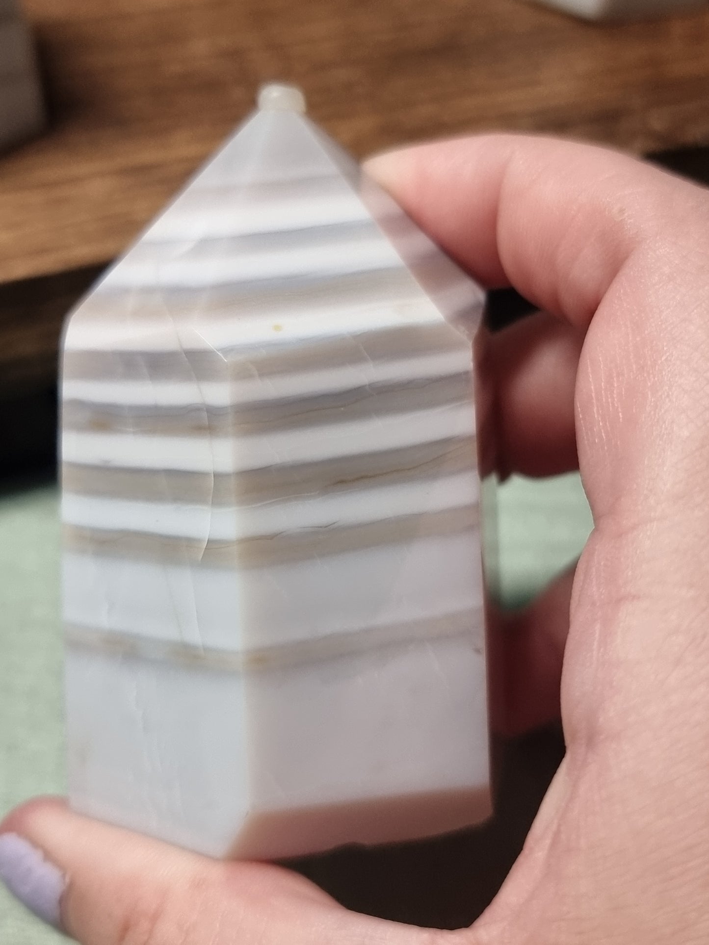 Banded agate towers