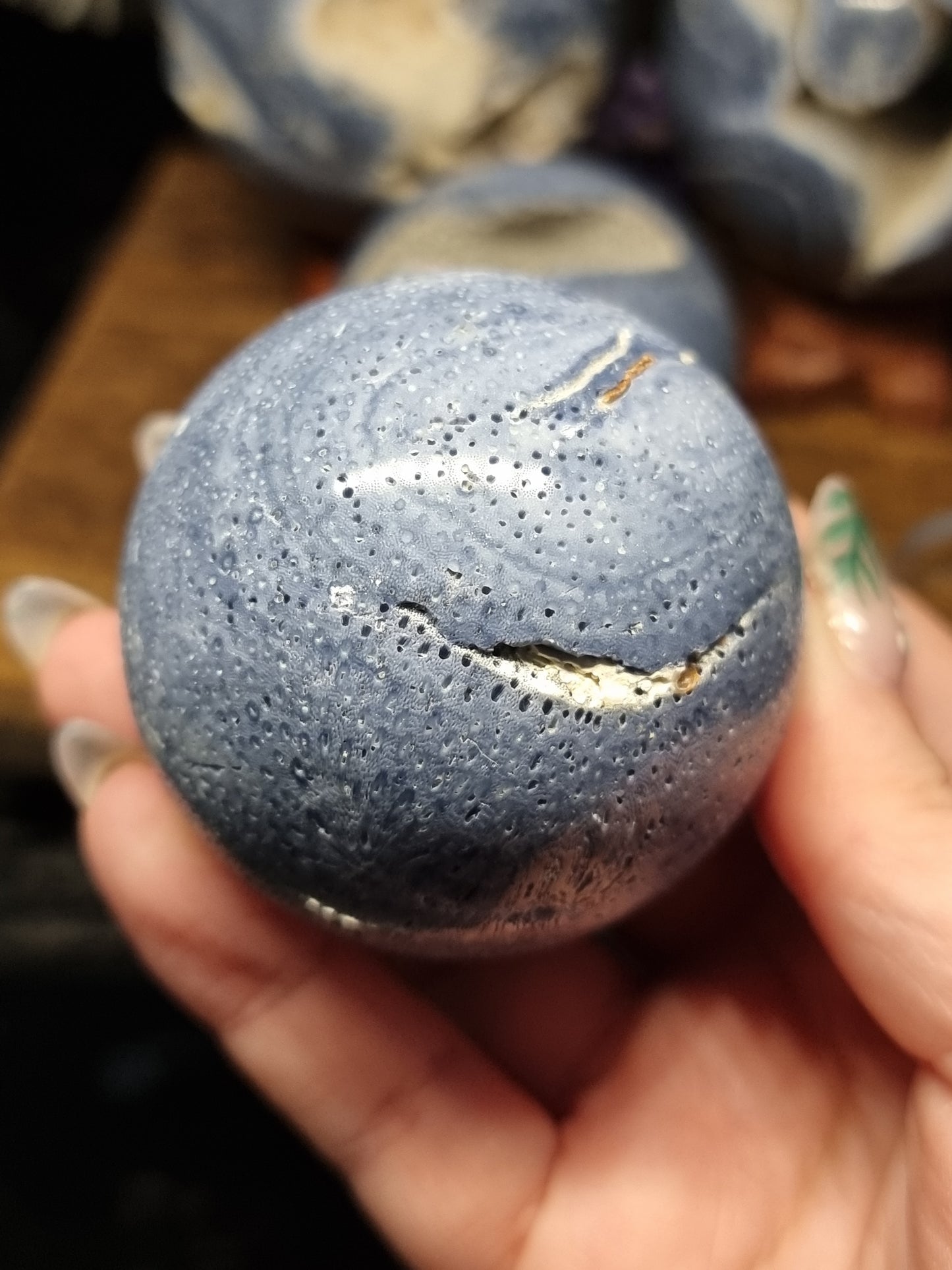Blue coral spheres (natural)