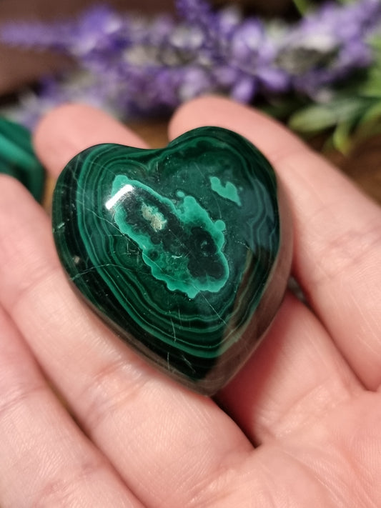 Malachite hearts