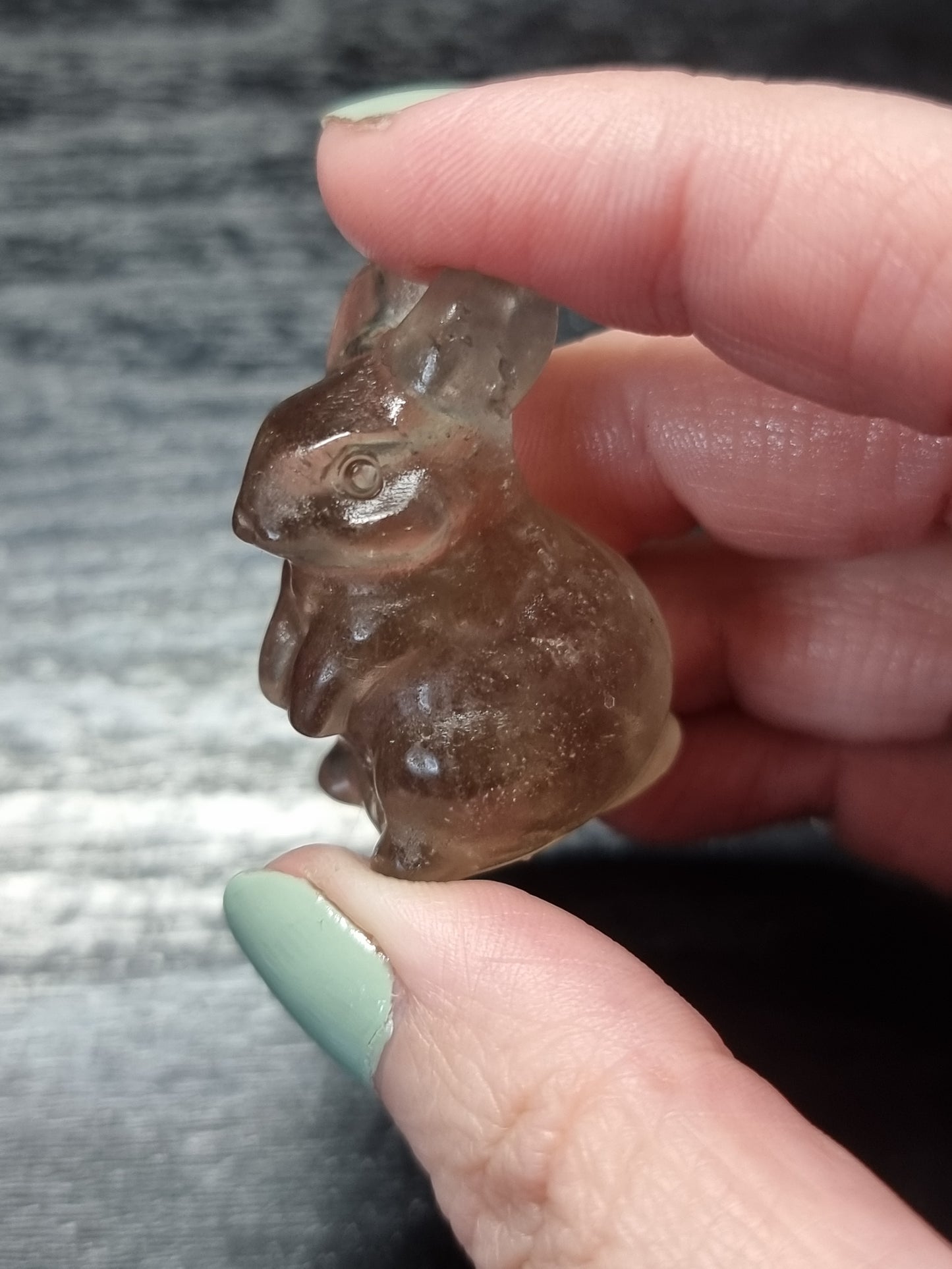 Smokey quartz rabbit