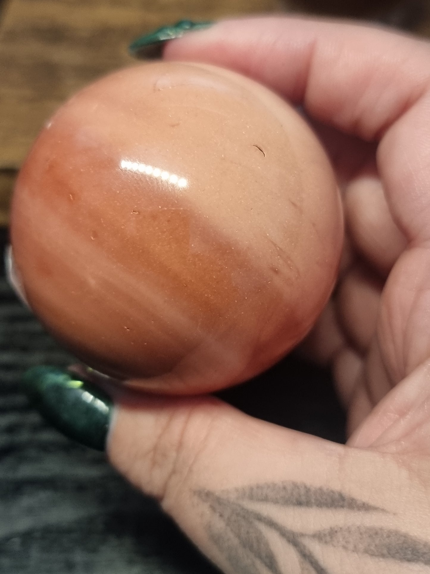 Mookaite spheres