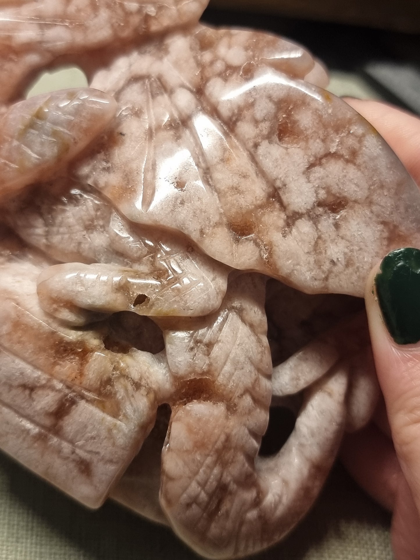 Pink amethyst dragon