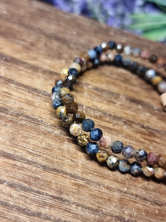 4mm faceted pietersite bracelets