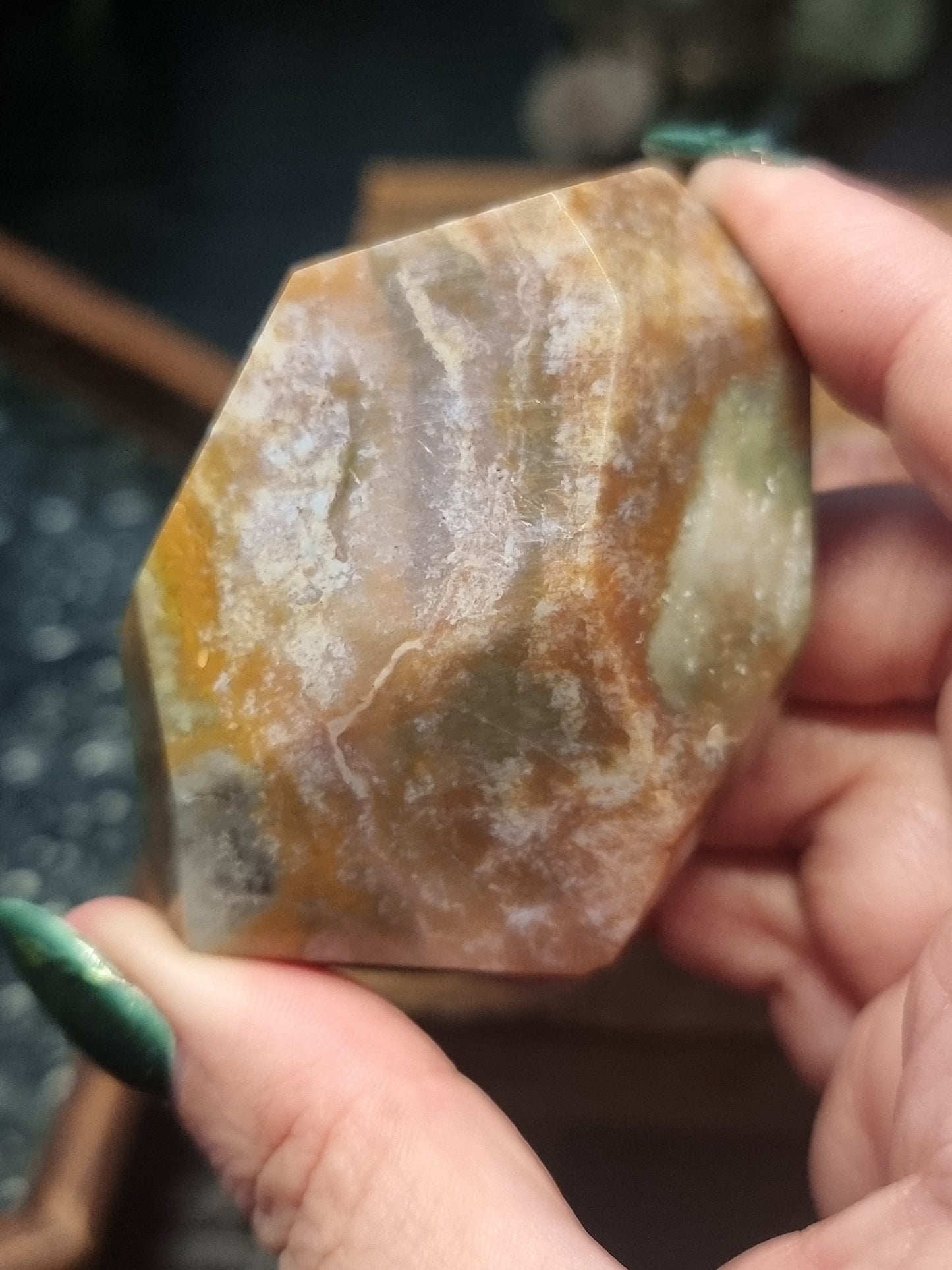 Ocean jasper freeforms