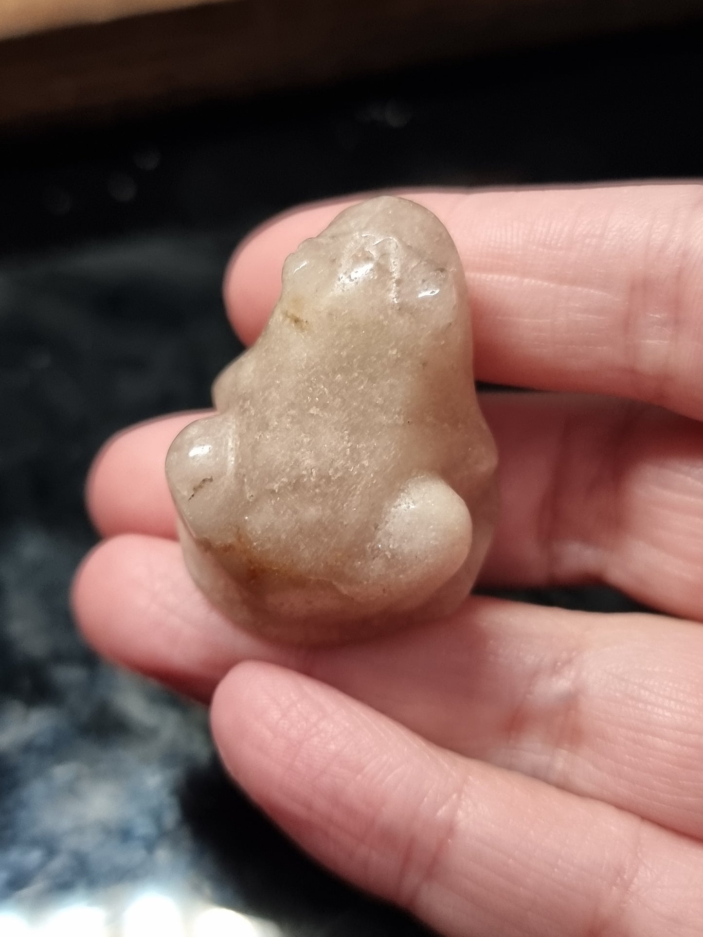 Pink amethyst carvings