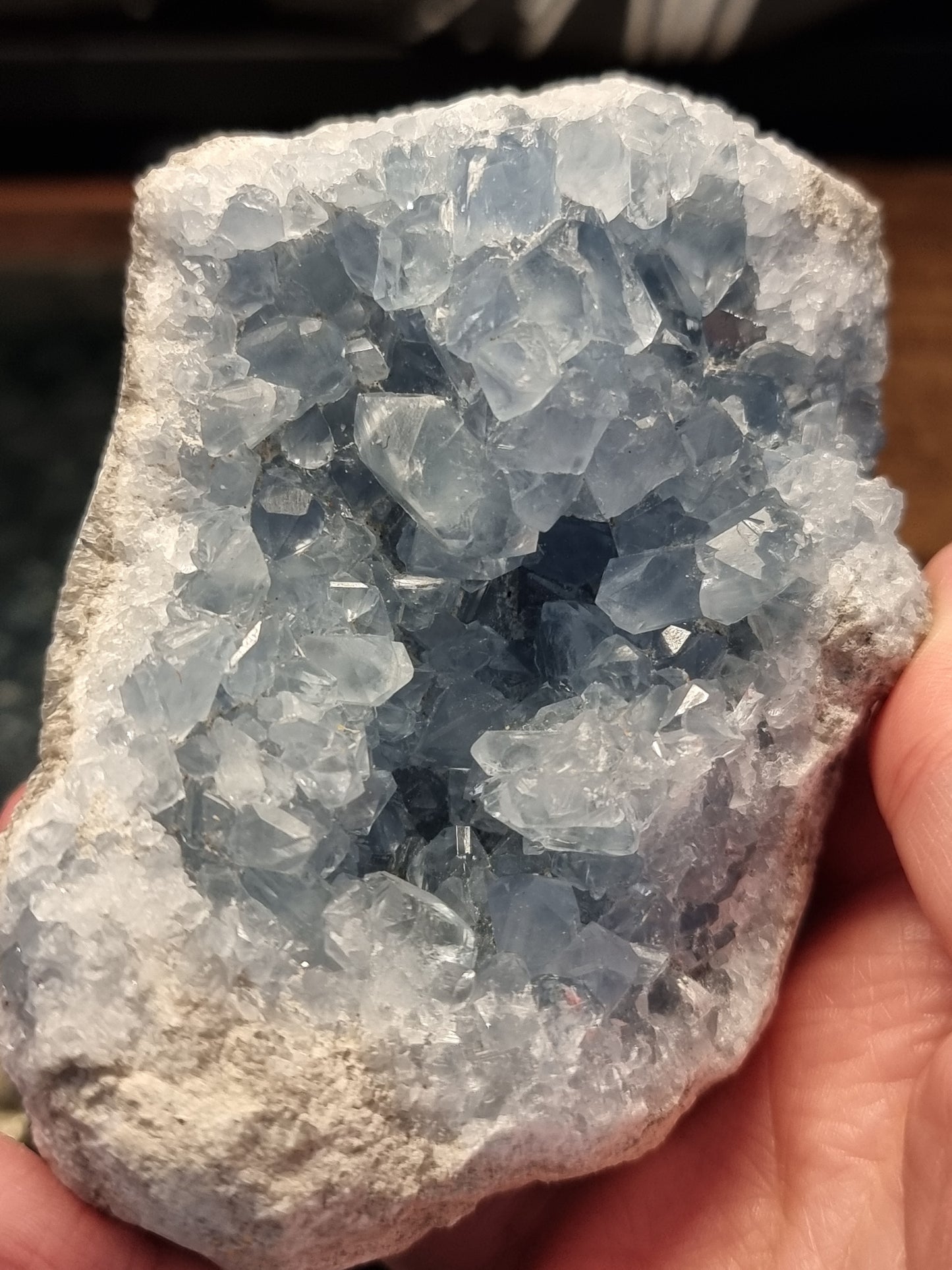 Celestite cluster