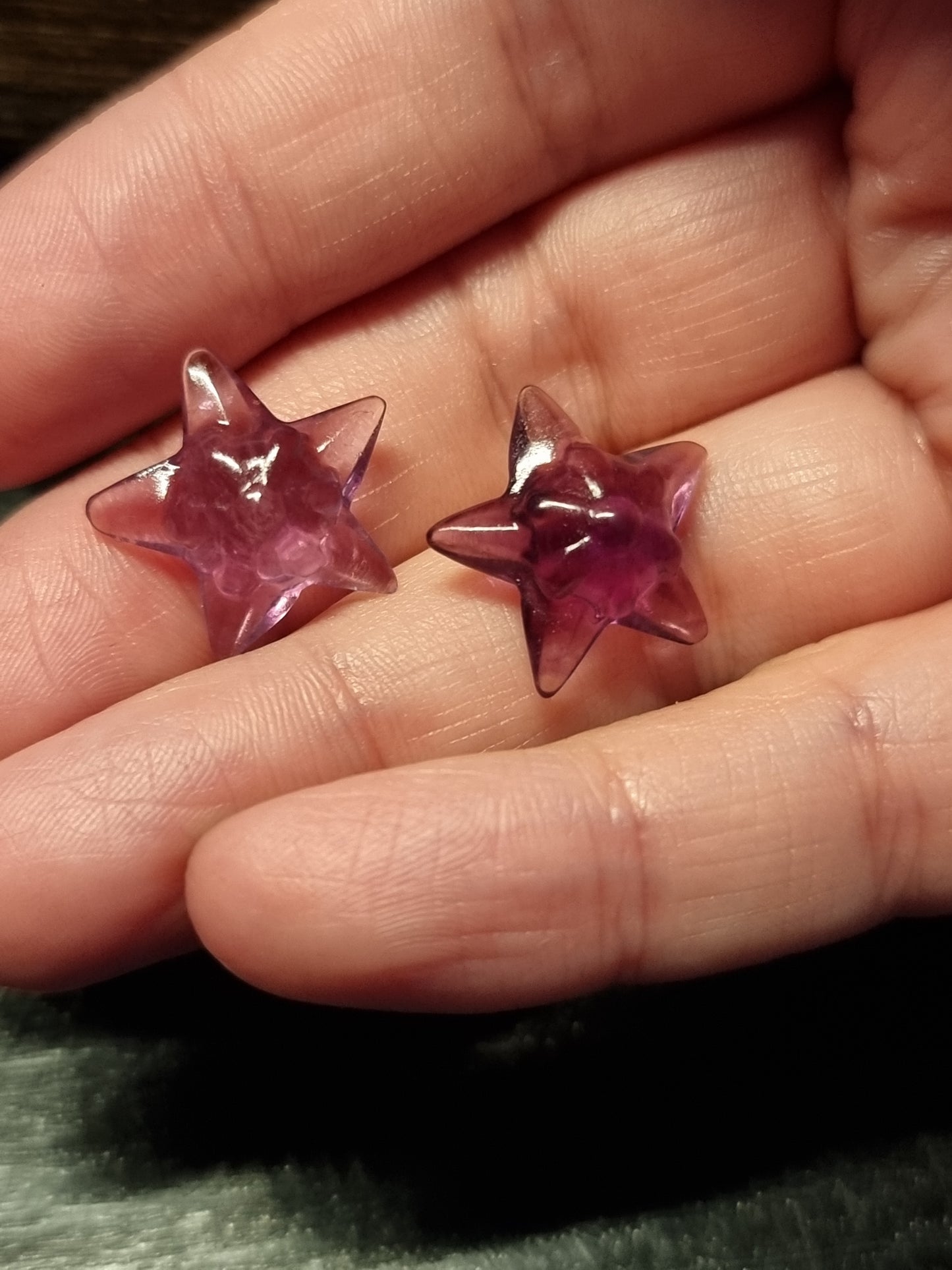 Mini fluorite carvings