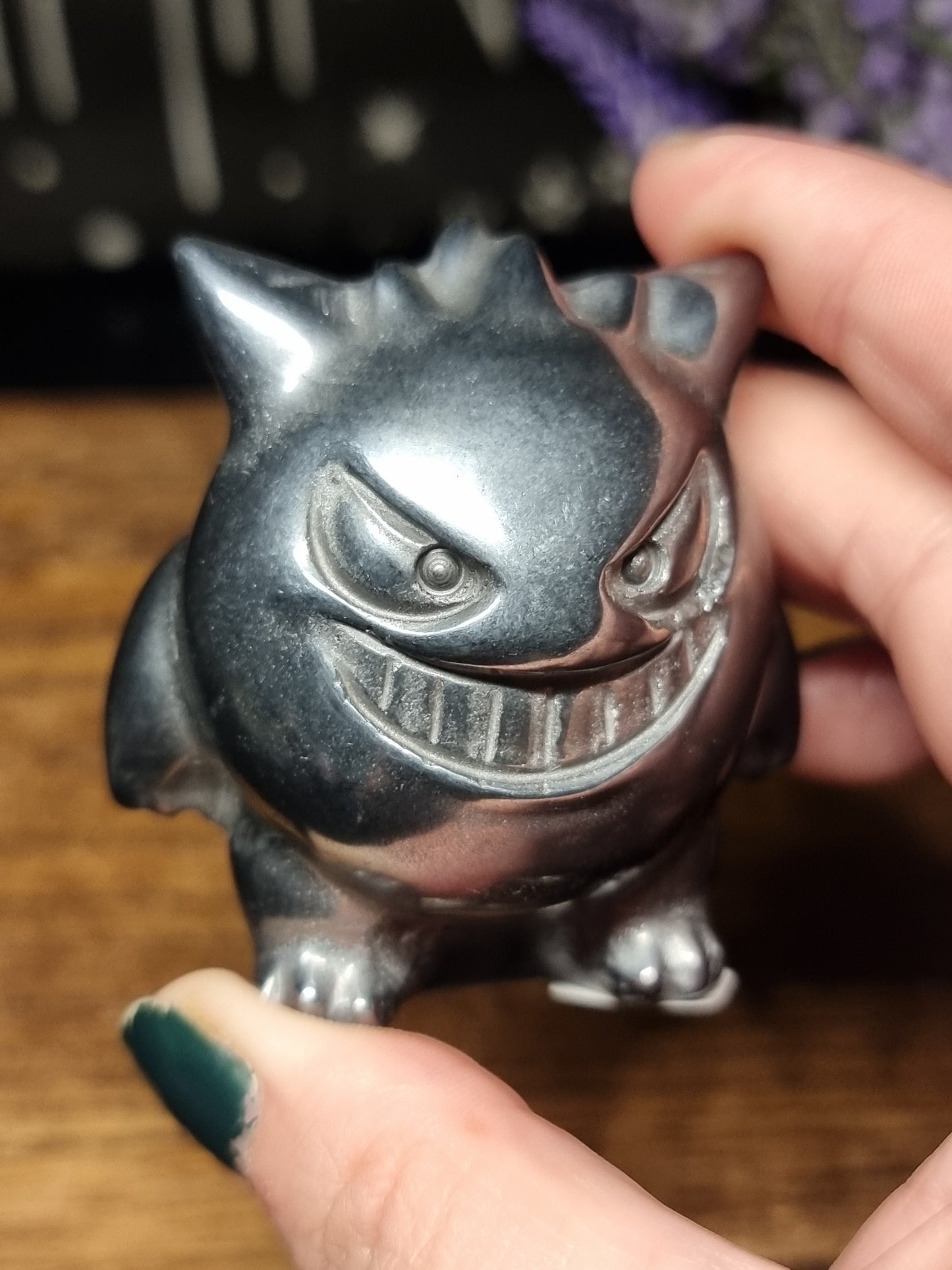 Terrahertz gengar pokemon carving (manmade)