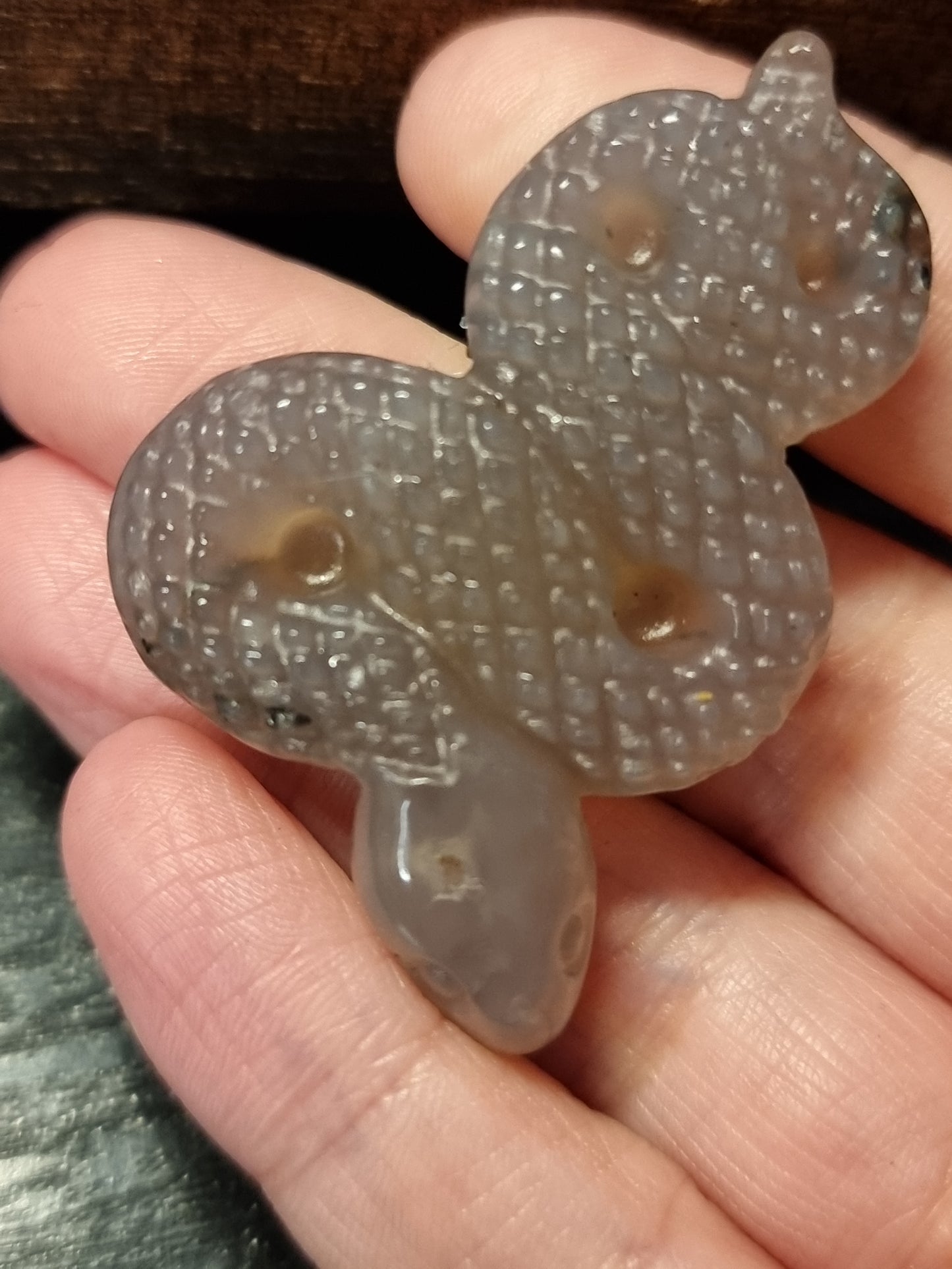 Volcano agate snakes