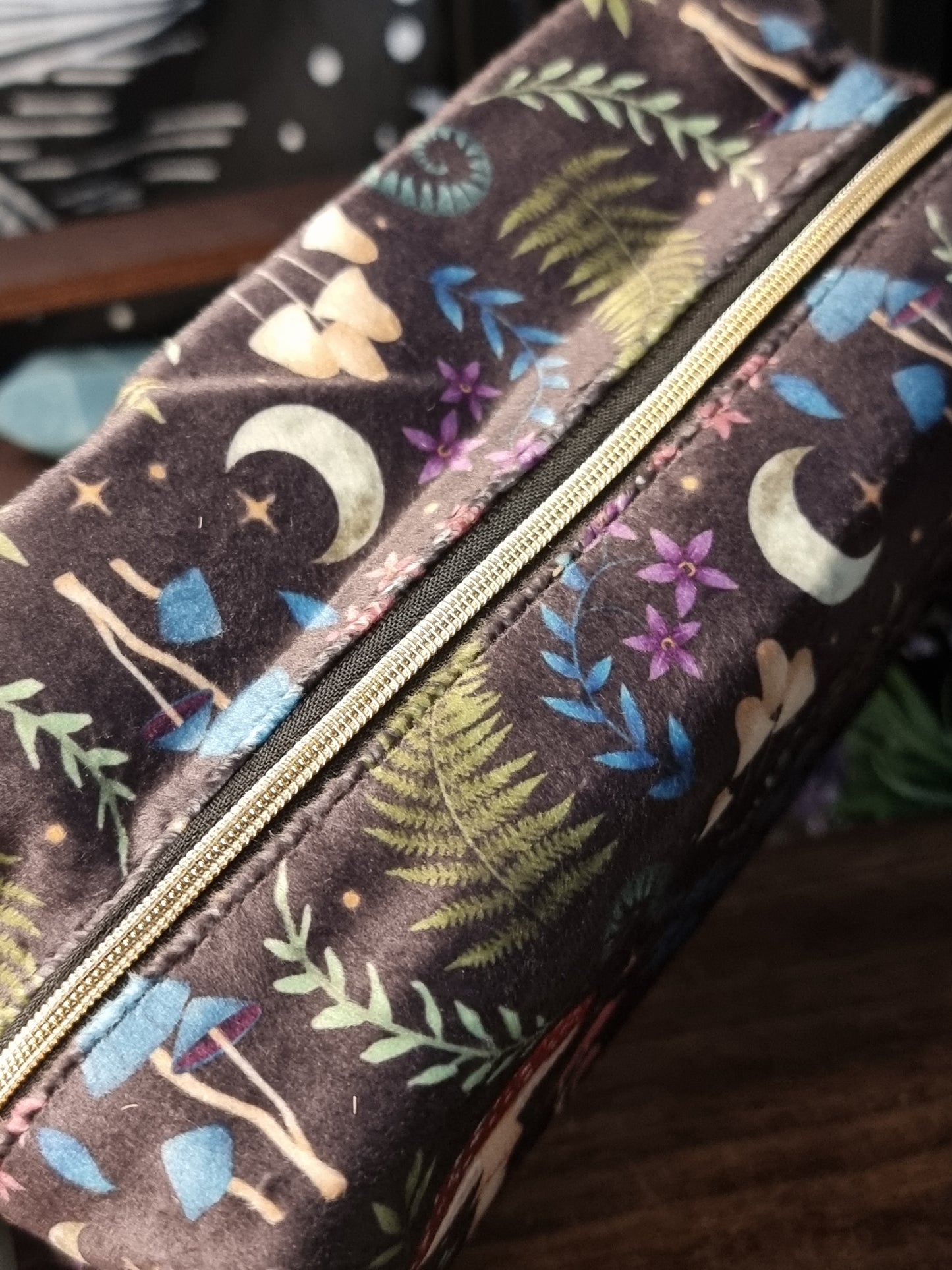 Dark forest make up bag