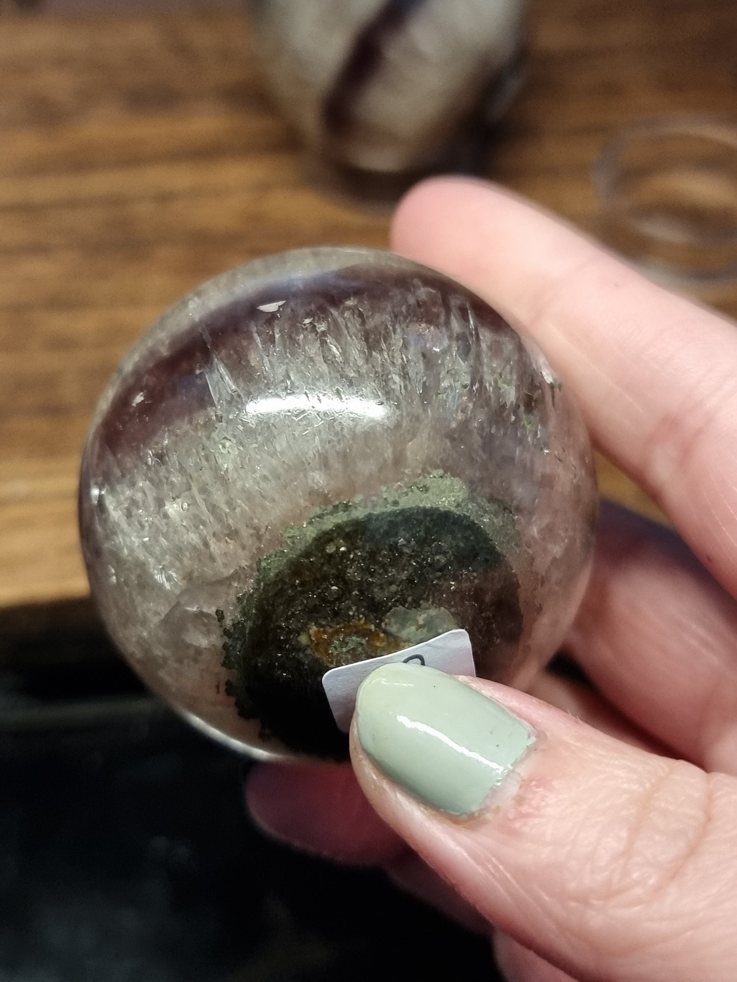 Fluorite with mica & pyrite spheres