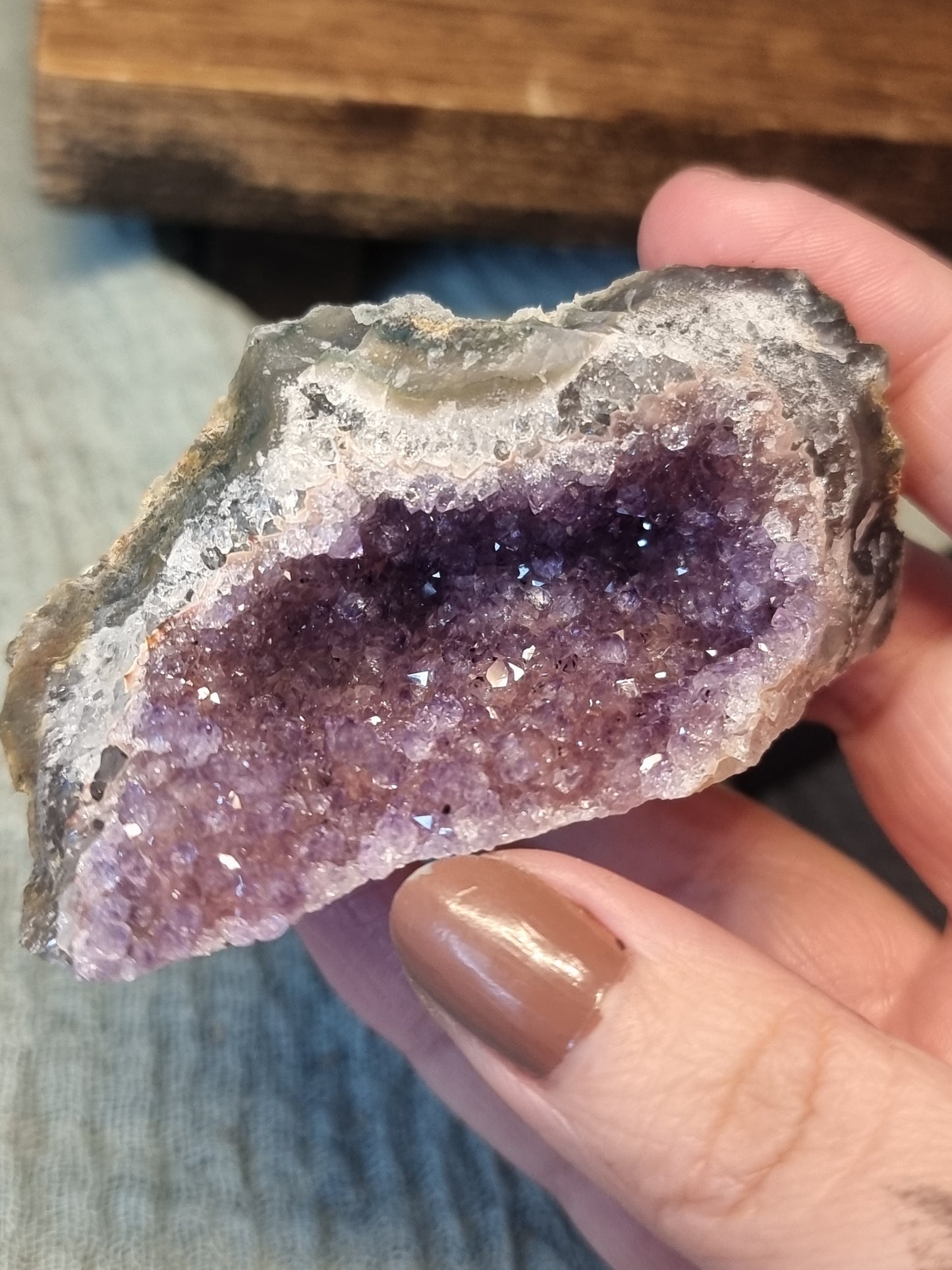 Amethyst druzy pieces