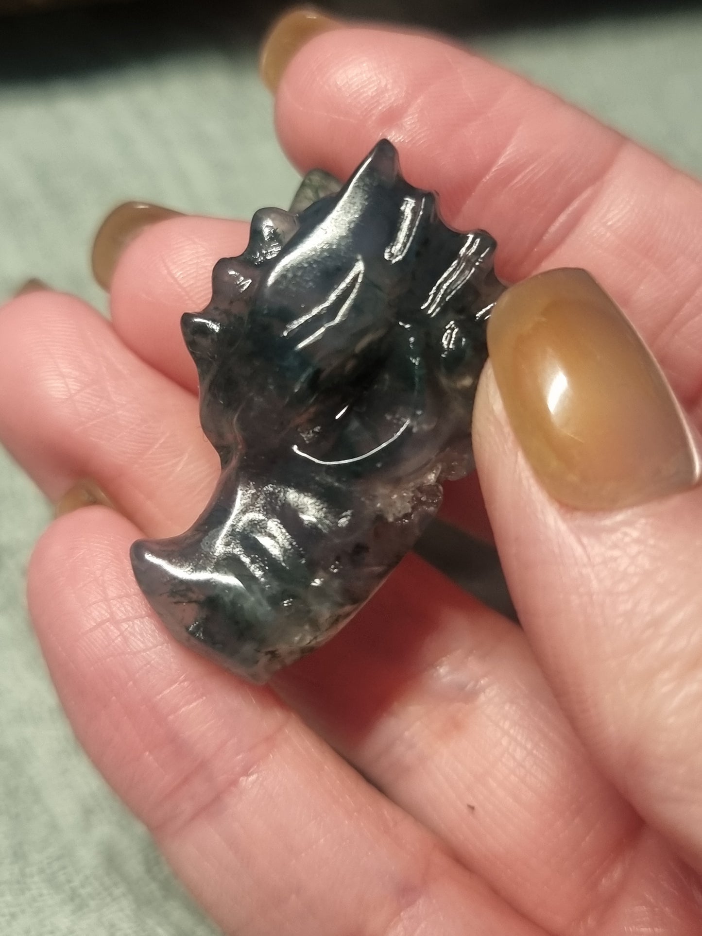 Dragon head carvings