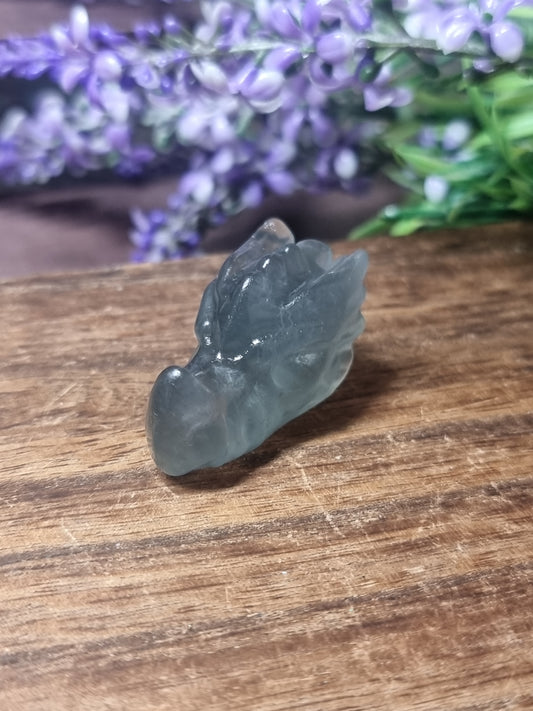 Green fluorite dragon head