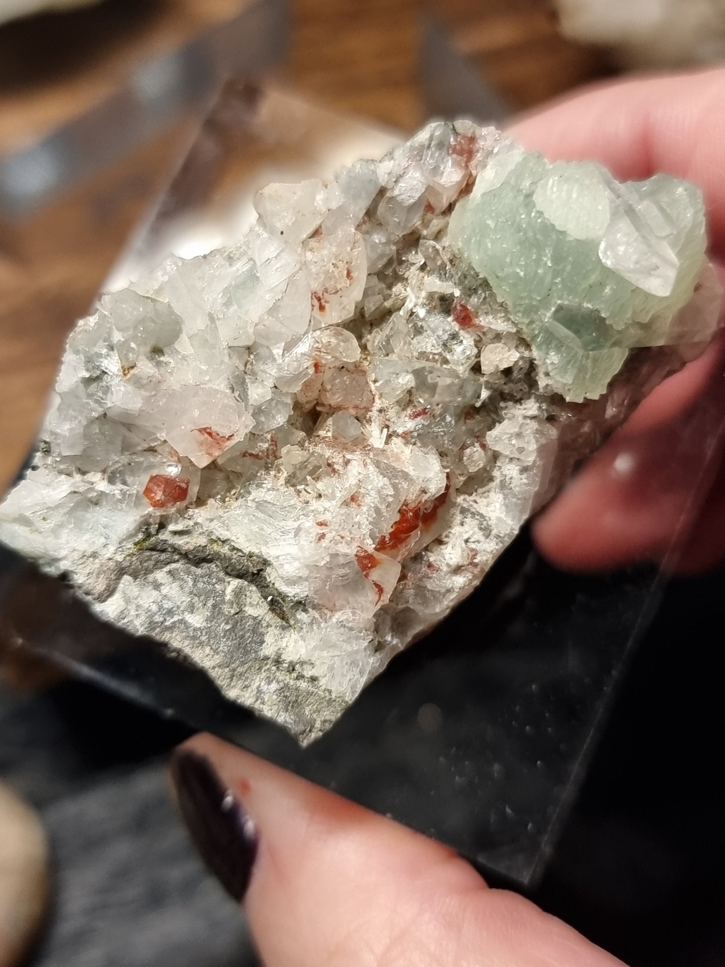 Prehnite specimens