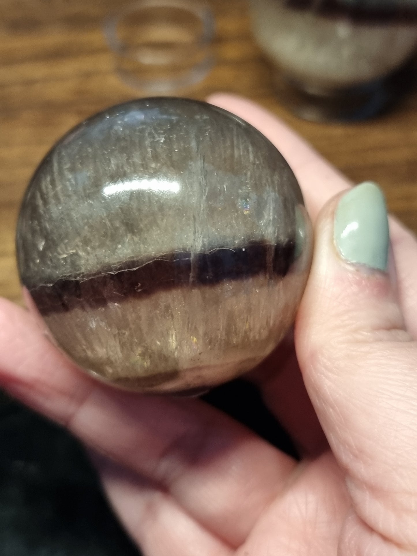 Fluorite with mica & pyrite spheres