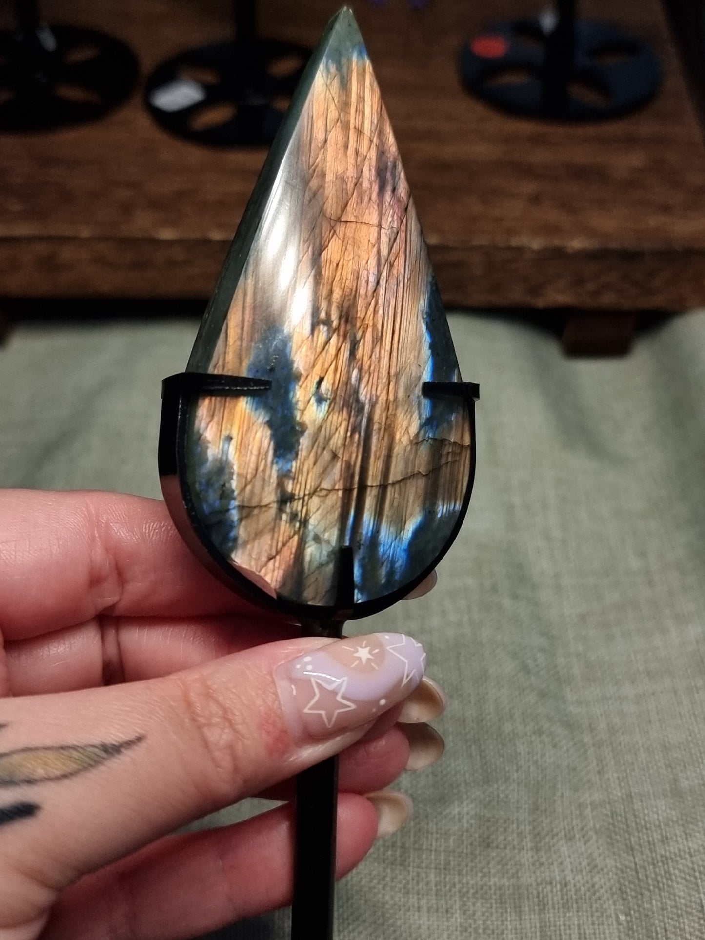 Labradorite teardrops