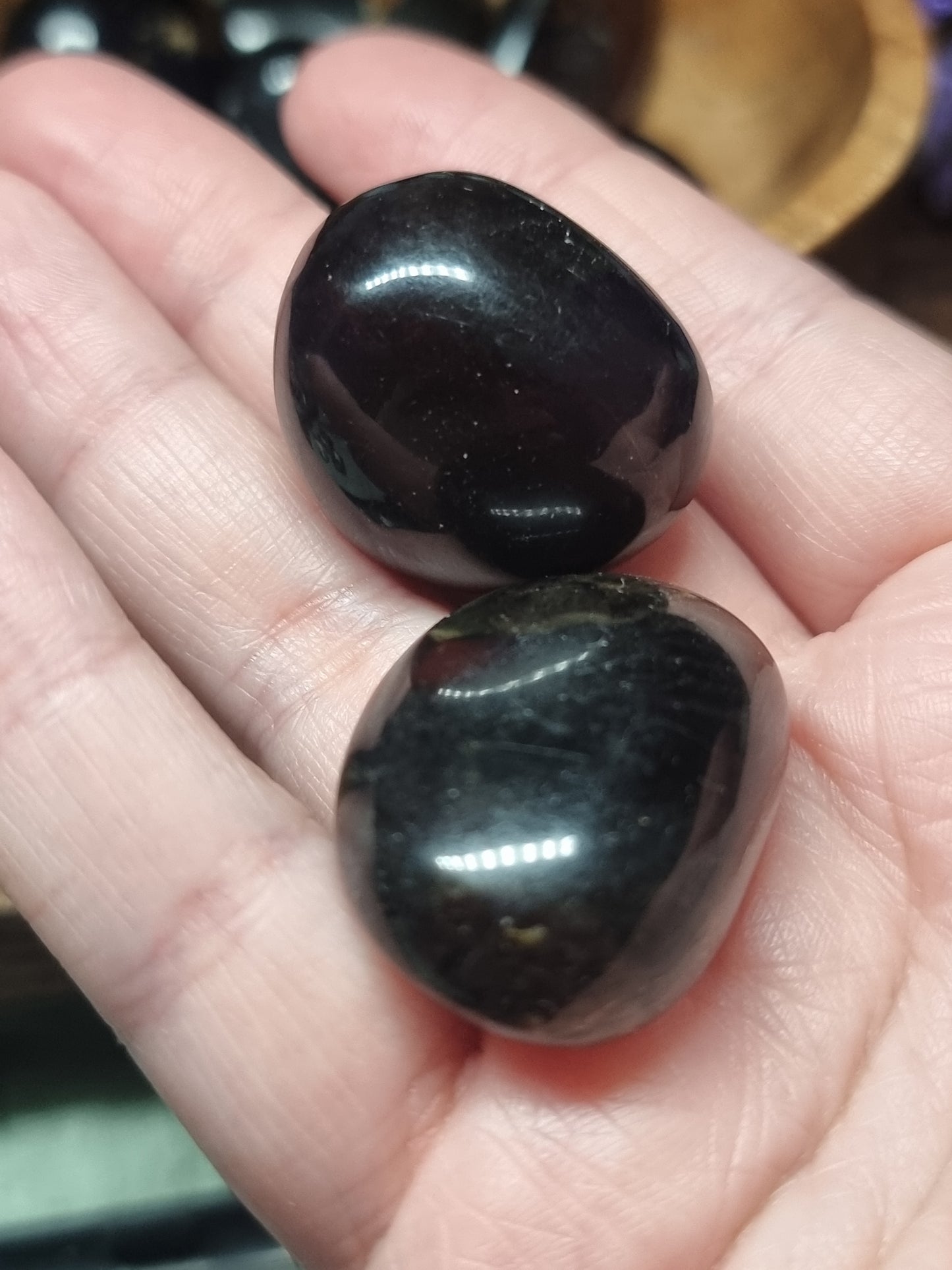 Blue Amber tumblestones