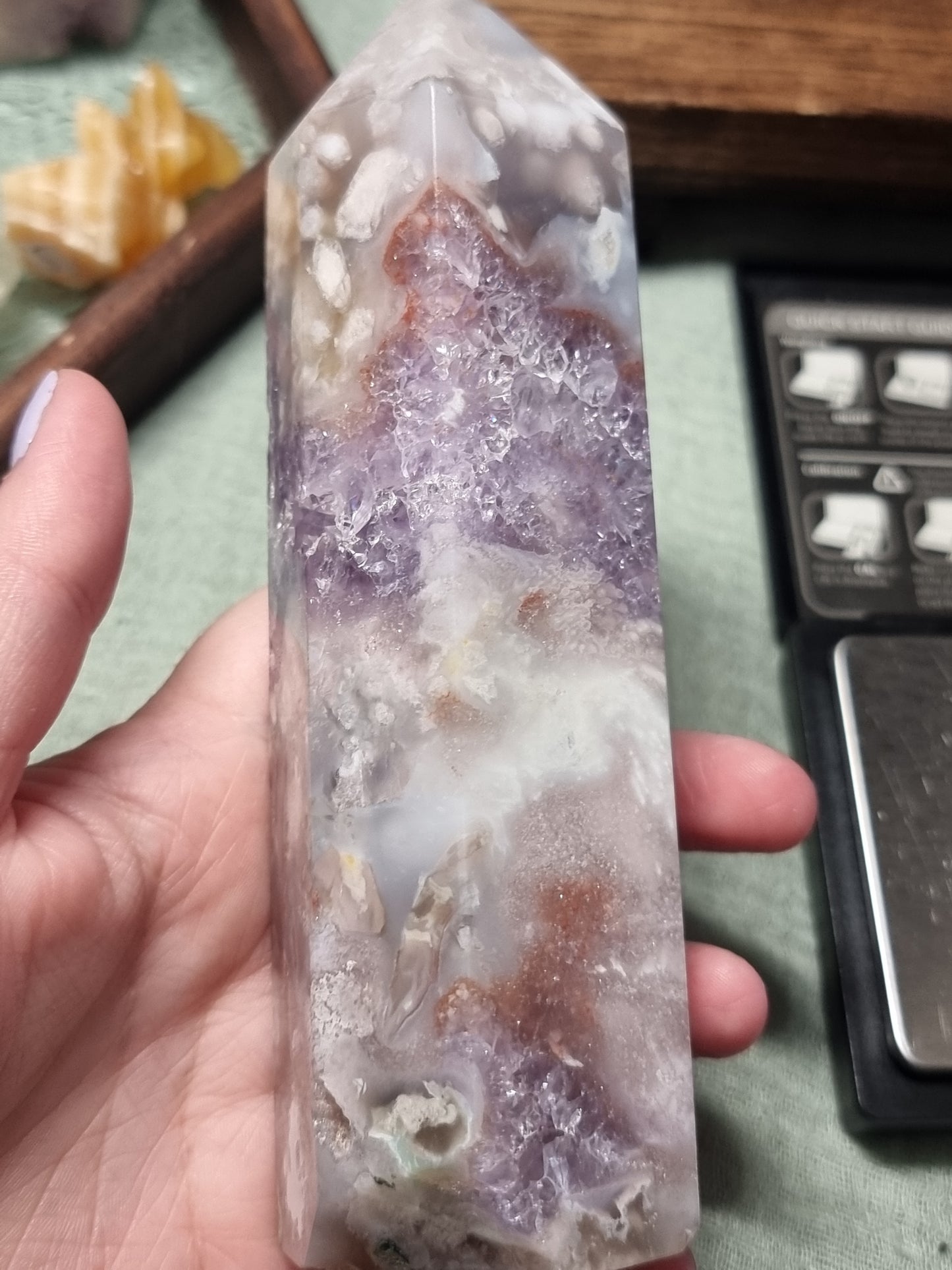 Pink amethyst towers