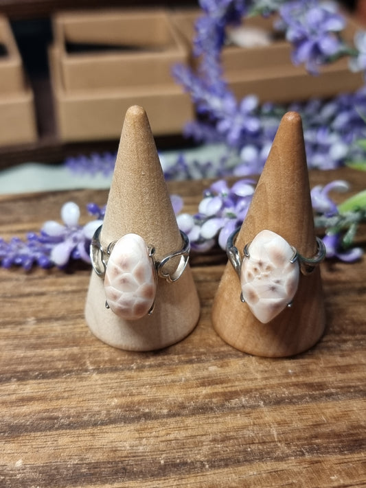 Natrolite s925 adjustable rings