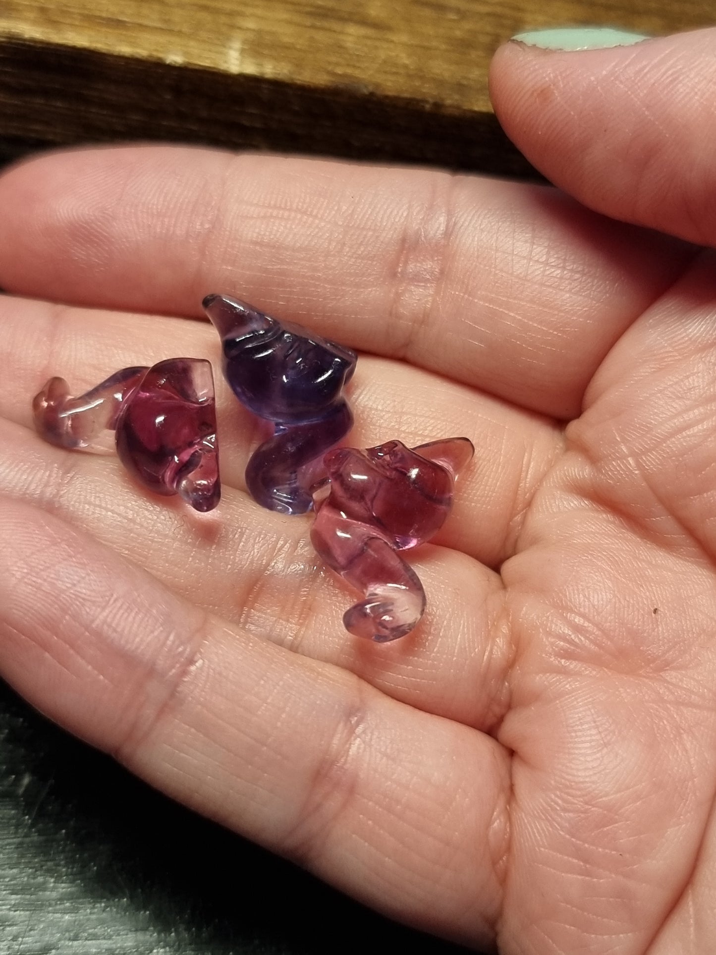 Mini fluorite carvings