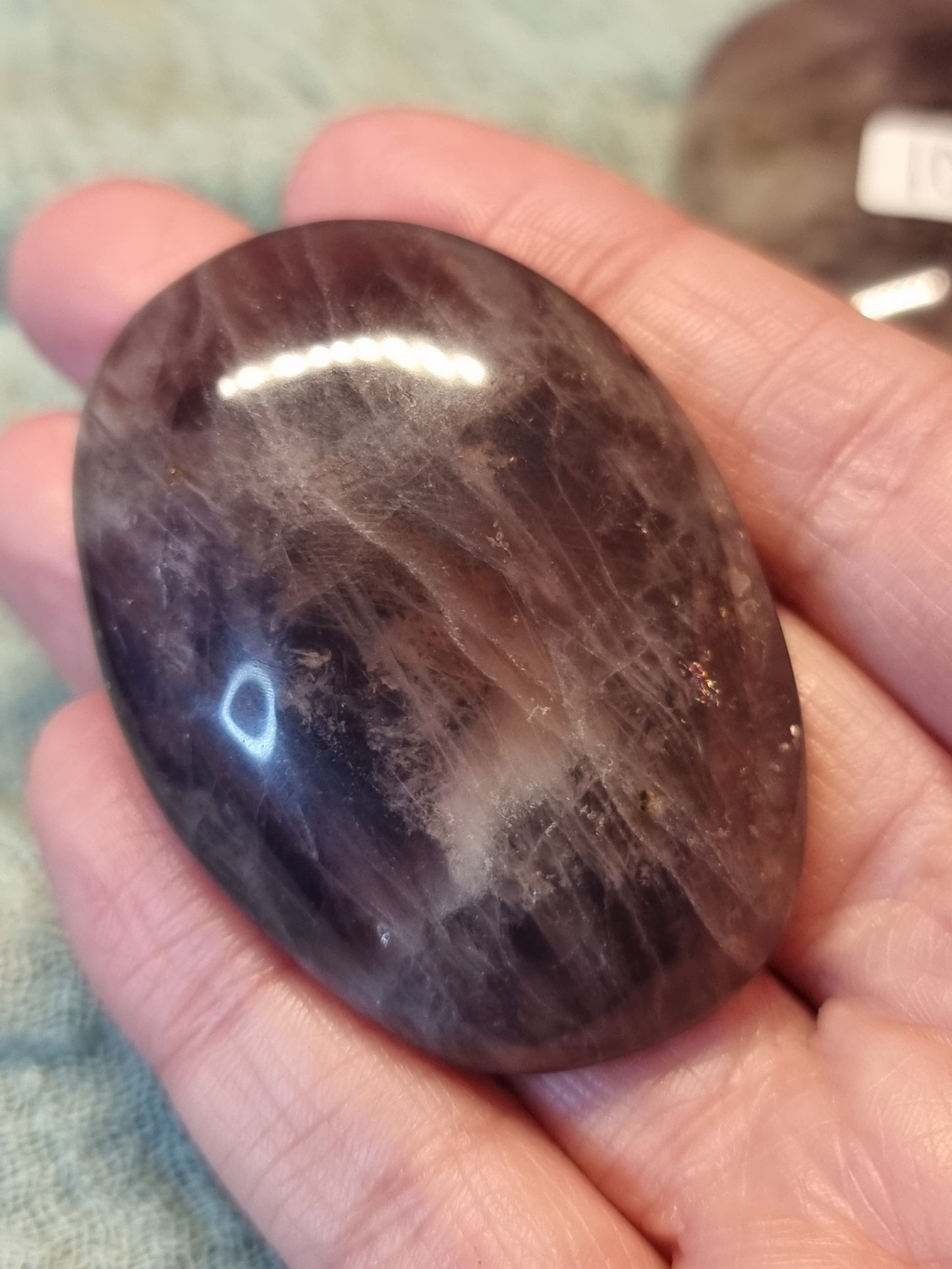 Lavender rose quartz palmstones