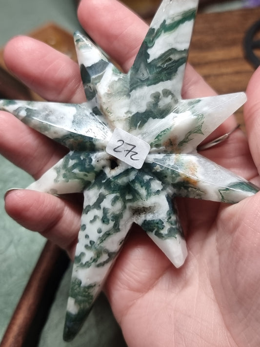 Moss agate star c