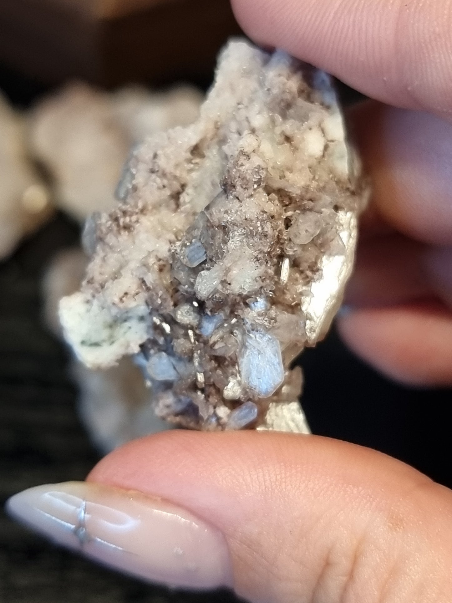 Rare apophyllite with red chalcedony specimens
