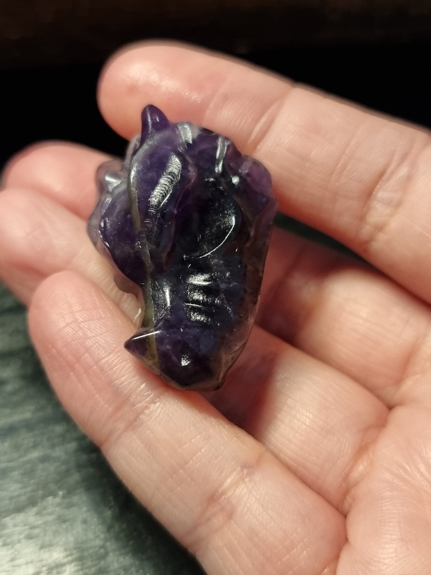 Dragon head carvings