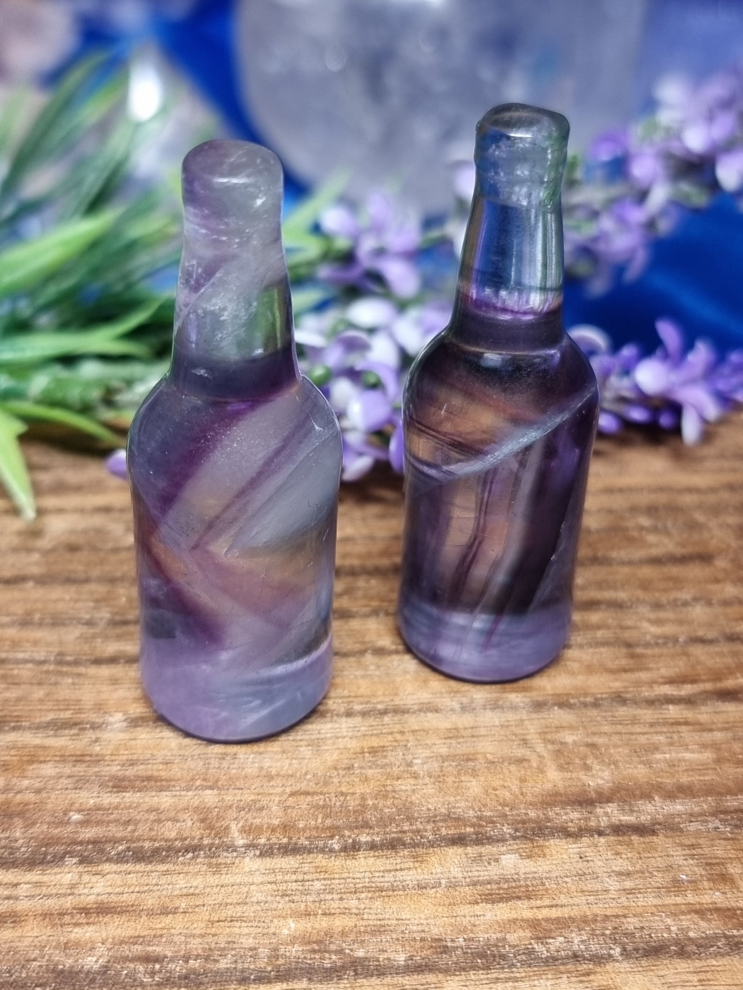 Fluorite bottle carvings