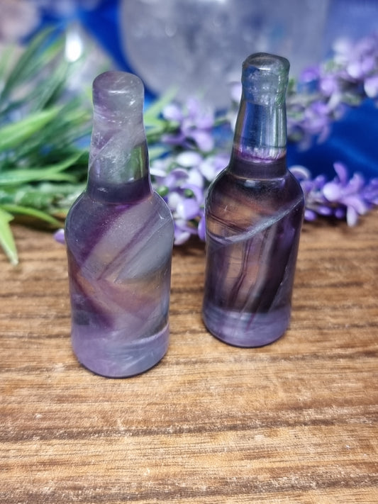 Fluorite bottle carvings