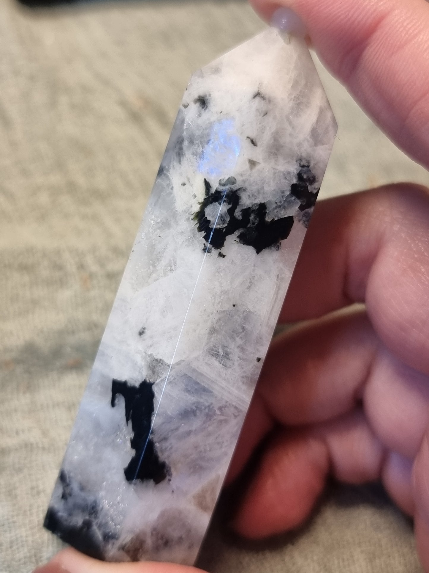 White labradorite towers