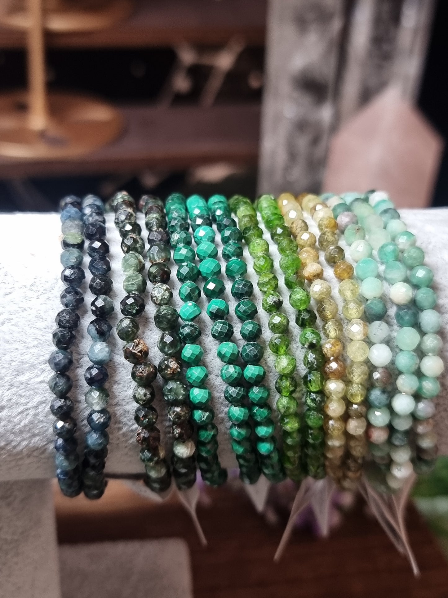 4mm faceted bracelets - high grade